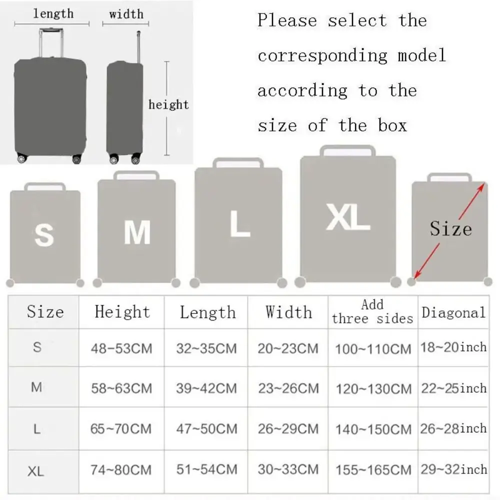 Cubierta protectora de equipaje 3D, patrón Animal, maleta con ruedas de 18-28 pulgadas, cubierta antipolvo, accesorios de viaje elásticos