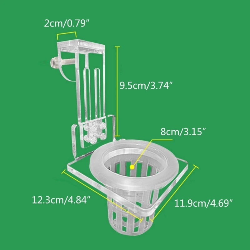 Aquariums Plant Stand Plant Cultivation with Hook for Emersed Plant Aquaponic Decorations Basket 87HA