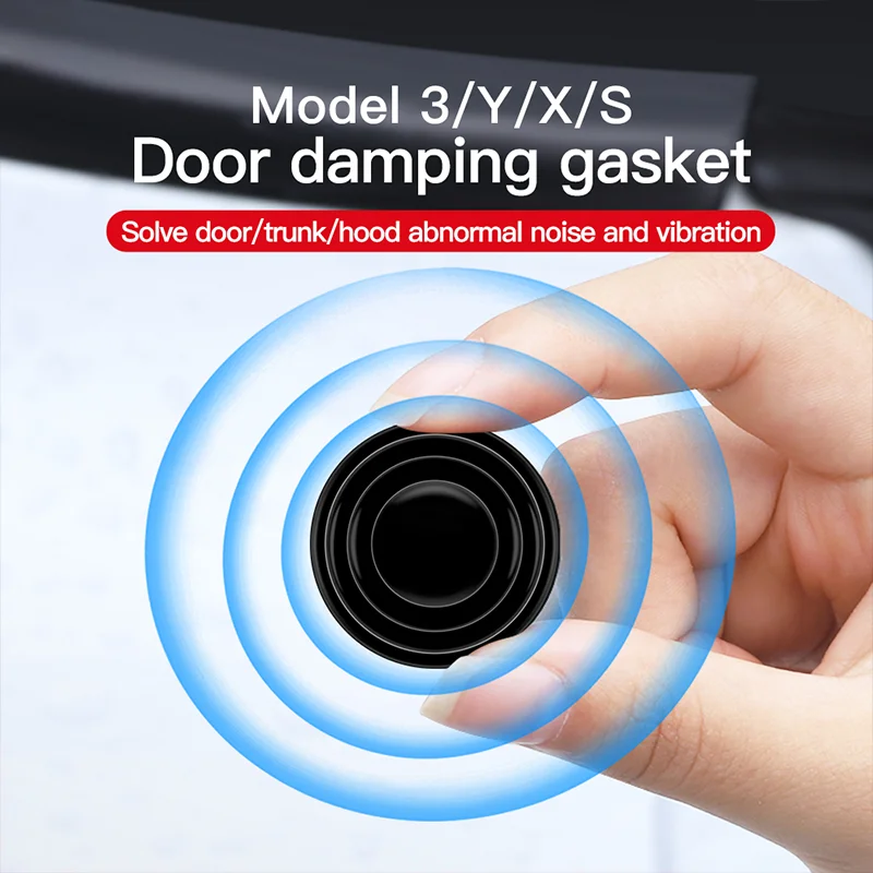 12PCS For TESLA Model 3 Y Door Shock Absorber Car For Tesla Model 3 Y Door Silicone Shock Absorption Silent Buffer Accessorices