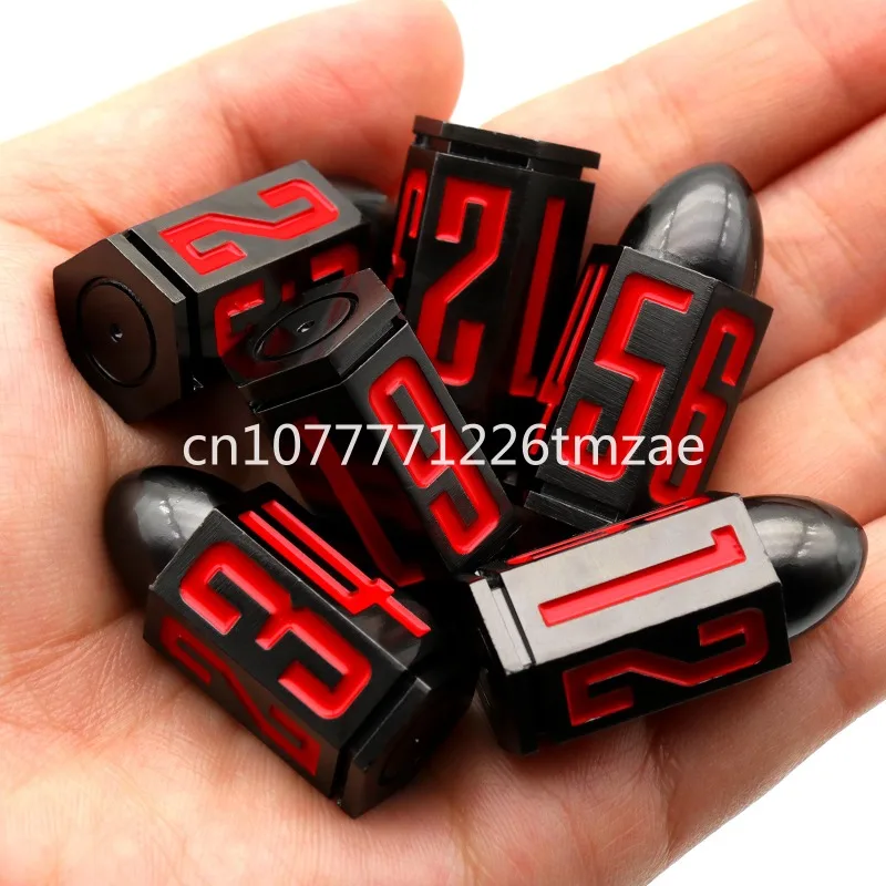 Metal Dice Chips Multi-Surface Board Game Toy Script Killing Running Group Cool Running Props