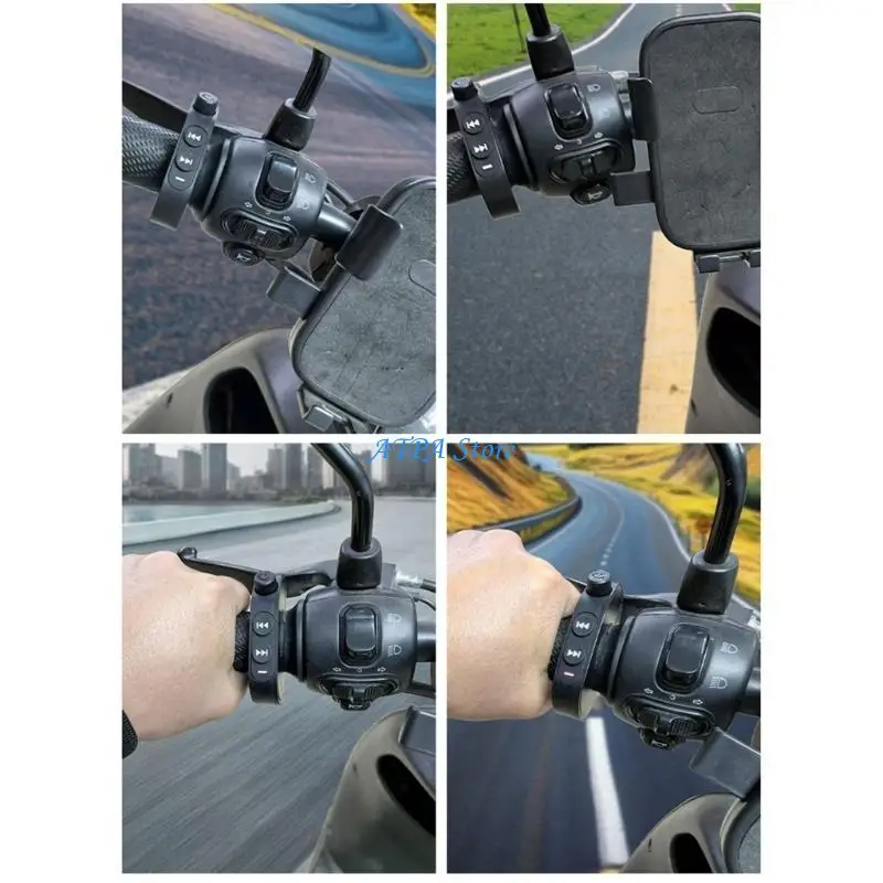 

U13C Long Extent Radio Motorbike Steering Remote with IPX6 Rating and Grasps Complimentary Music Call Management