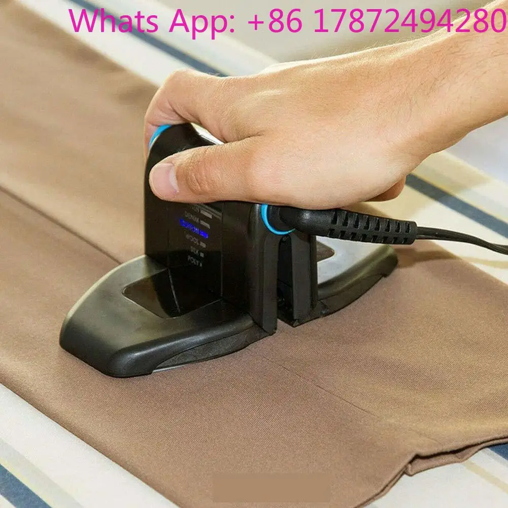 DDP Foldable Laundry Mini Handheld Folding Electric Travel Iron with Dry Steam Folding Portable Iron