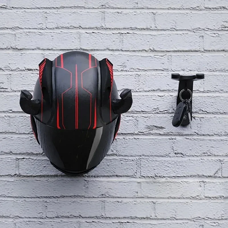 1PCS Motorcycle Helmet Hook Racks Multipurpose Hook Hanger Home Luggage Jacket Holders Kitchen Cabinet Shelf Wall Mount