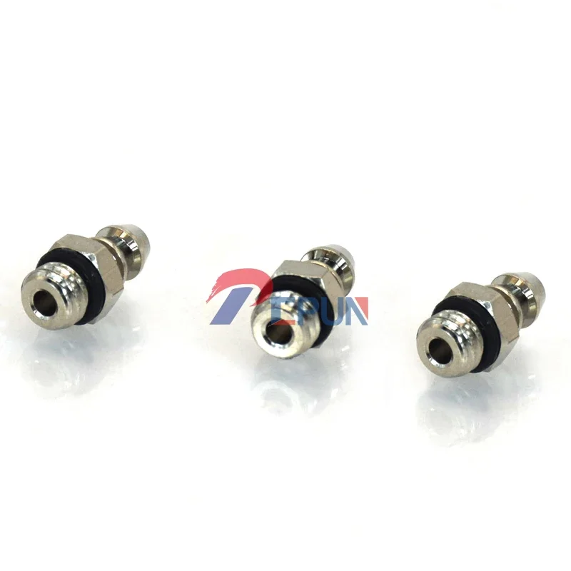 100pcs Pneumatic Fittings 5.5mm/3.5mm/1.5mm Air Pneumatic Hose To M5/M3 Male Mini Barb Fitting M-5AU-6/M-5AU-4MM Copper Connect