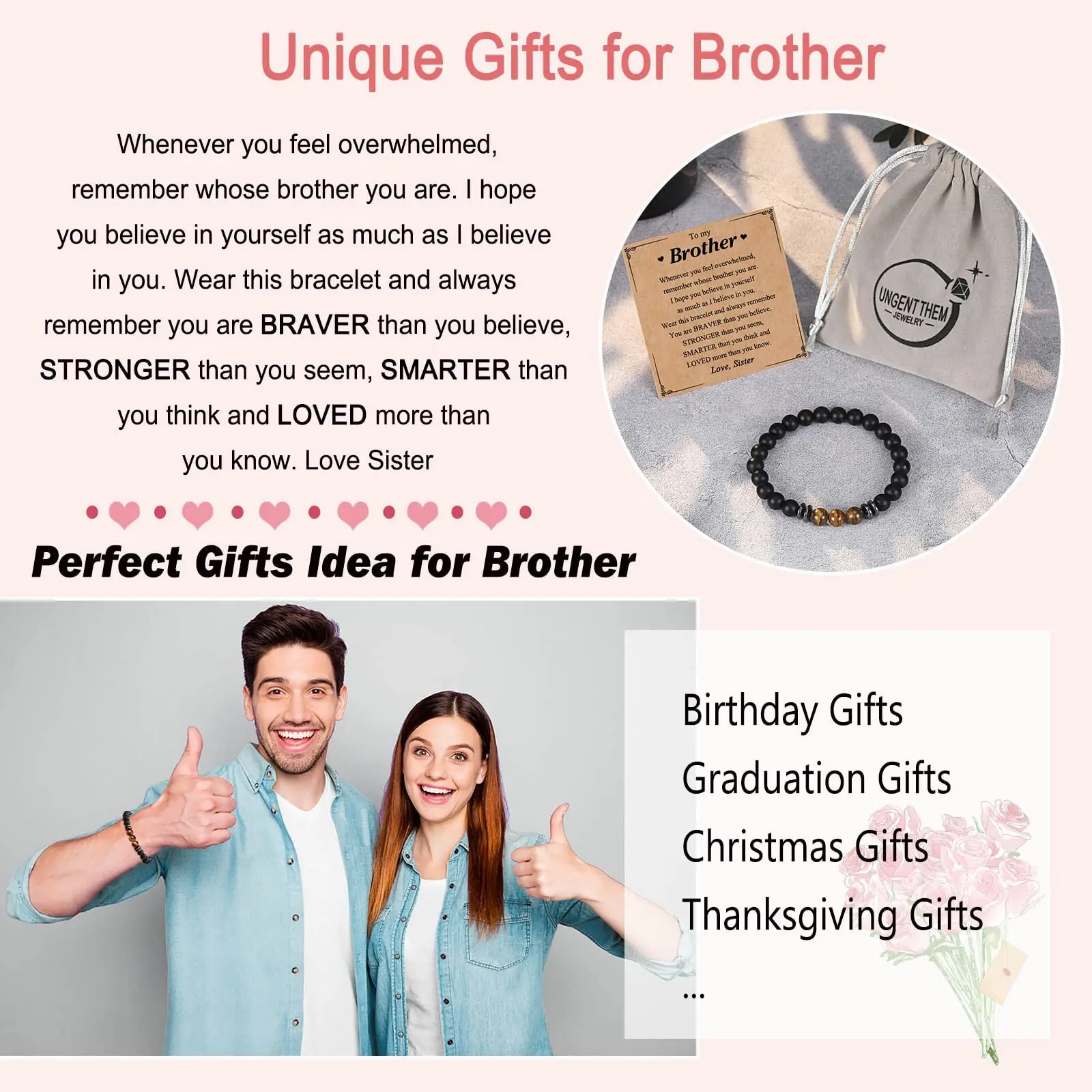 Gifts for siblings Birthday Father's Day Adult Big Brother Graduation gift Valentine's Day Christmas gift images - 6