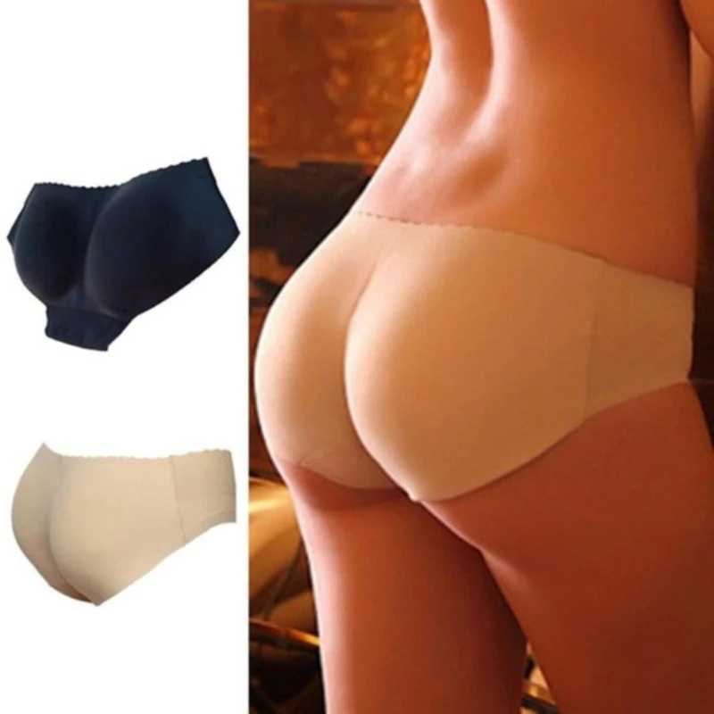 Bragas acolchadas sin costuras para mujer, ropa interior Sexy, suave, realce de glúteos, moldeador de cadera