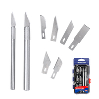 WORKPRO Engraving Knife Non-slip Cutter Set Craft Knife Set Blade Replacement for Wood Paper Soap DIY Repair Hand Tool