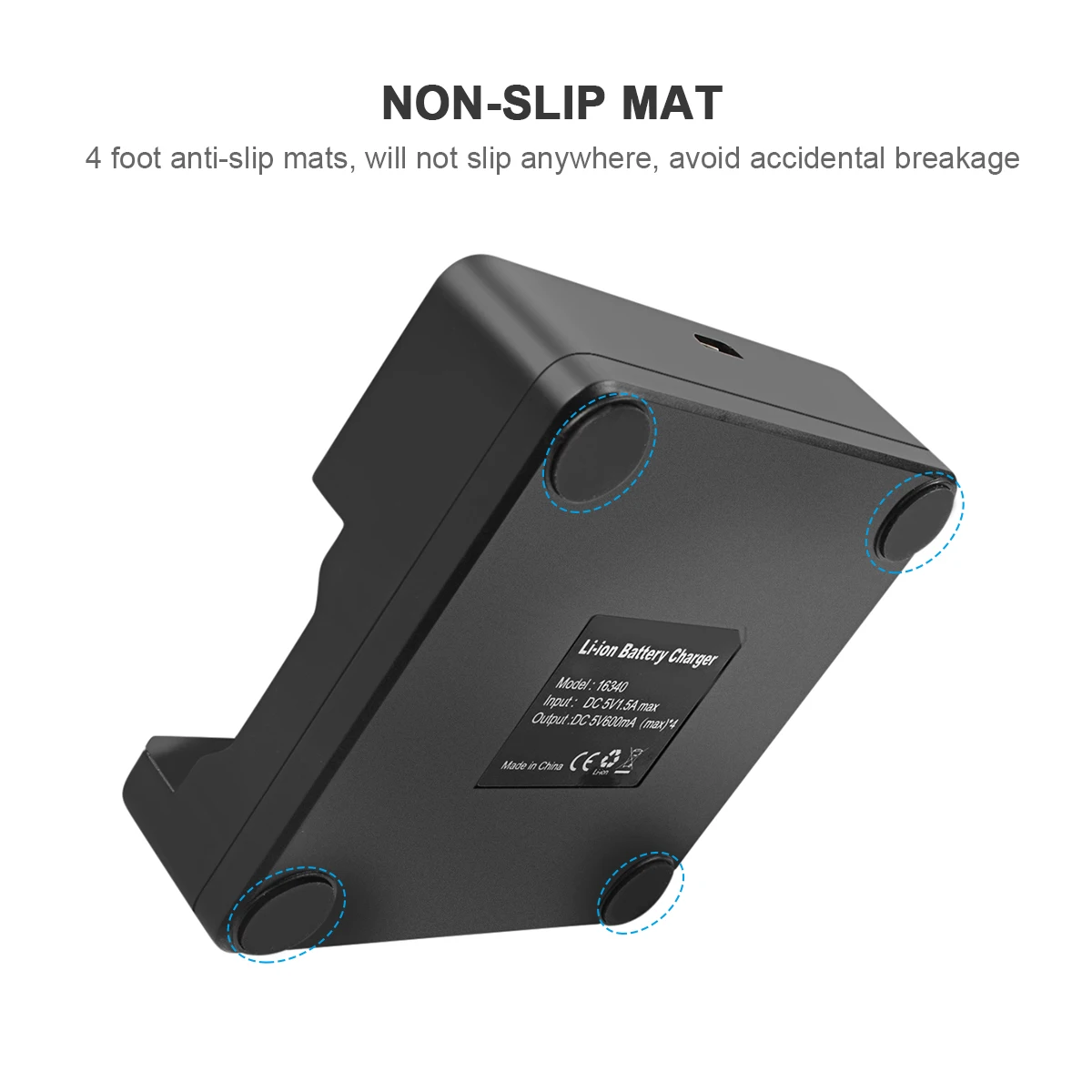 Bonacell 16340 بطارية 800mAh 3.7V بطارية قابلة للشحن CR123A بطارية لكاميرا الأمن مصباح يدوي البطارية مع شاحن LCD