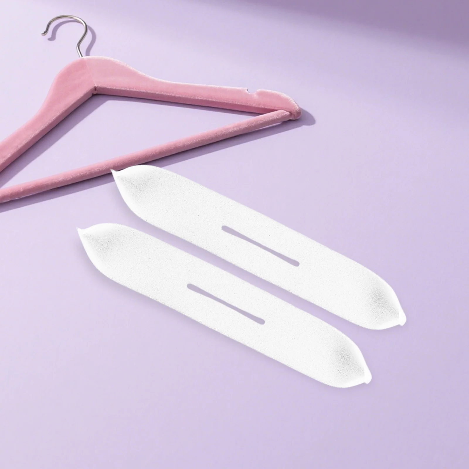 

50pcs Anti-slip Sponge Hanger Covers 35x8x03cm White Clothing Protector Prevent Scratches Dust Cover For Clothes Hangers Home