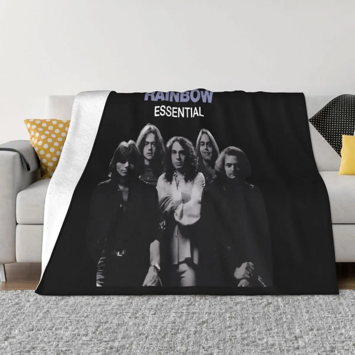 Ritchie Blackmore Rainbow Band Anime Knee Blanket Blankets & Throws Blankets And Throws Throw Blanket