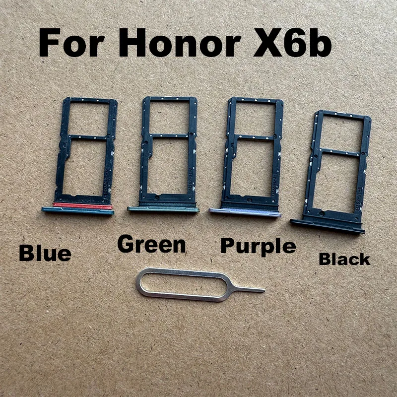 New For Huawei Honor X6b Sim Card Tray Slot Holder Socket Adapter Connector Repair Parts Replacement