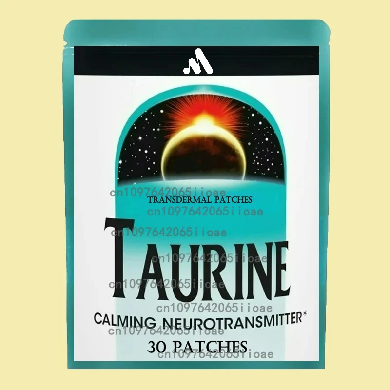 

30 Patches Taurine Calming Neurotransmitter Transdermal Patches, Muscle Strength, Focus, Memory - Best for Men and Women,