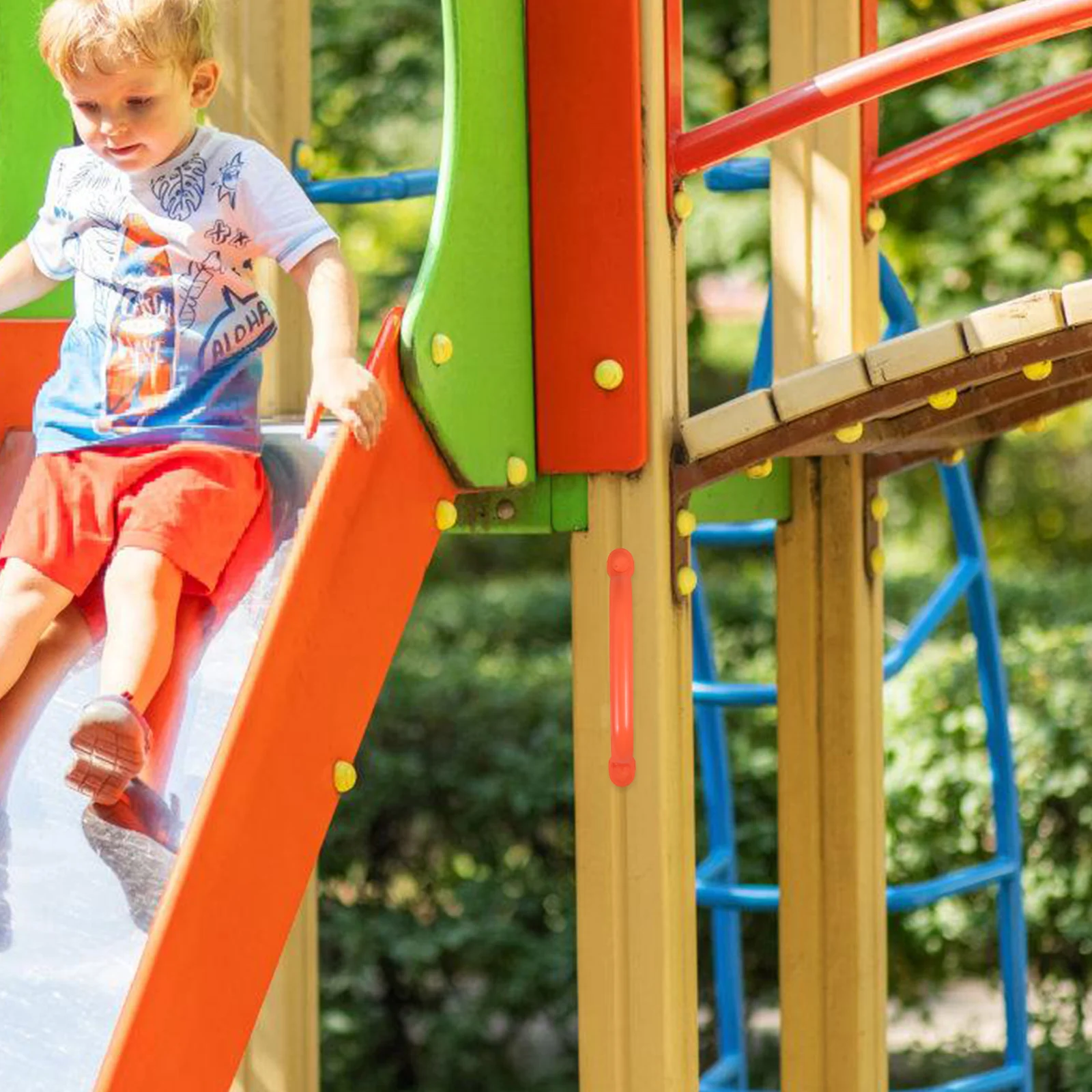 

2Pcs Playground Safety Handle Non Slip Plastic for Outdoor Gym and Swing Frames Playground Handles Playset Safety Handles