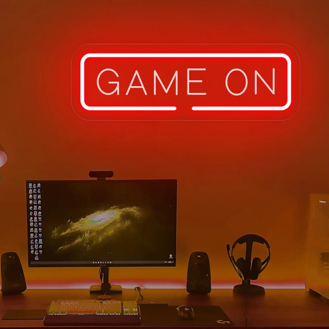 

Custom Game On Neon Sign Game Room Decor Gift for Gamer Man Cave Gifts Man Cave Decor