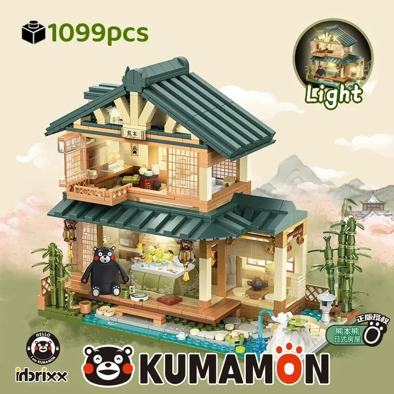 لتقوم بها بنفسك الإبداعية Kumamon اللبنات النمط الياباني ديكورات منزلية لغز تجميع نموذج اللعب هدايا أعياد الميلاد 1099 قطعة #2