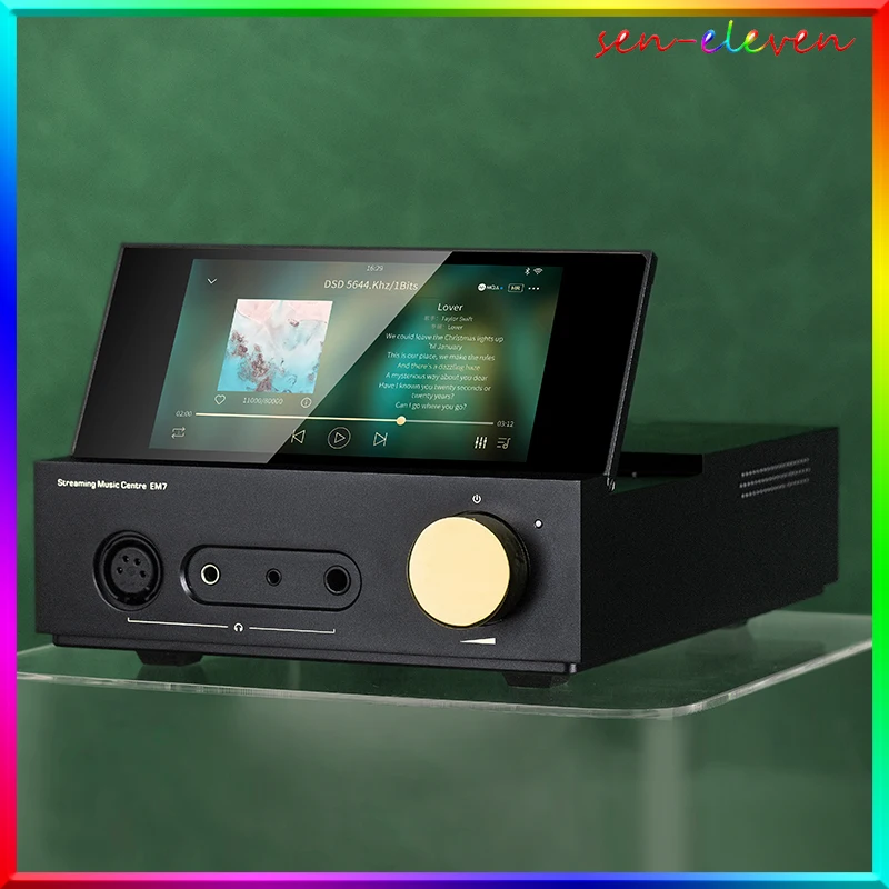 SHANLING EM7 Android 10, универсальный настольный музыкальный плеер AMP/DAC ES9038Pro, чип, усилитель для наушников Bluetooth5.0 PCM384 DSD512