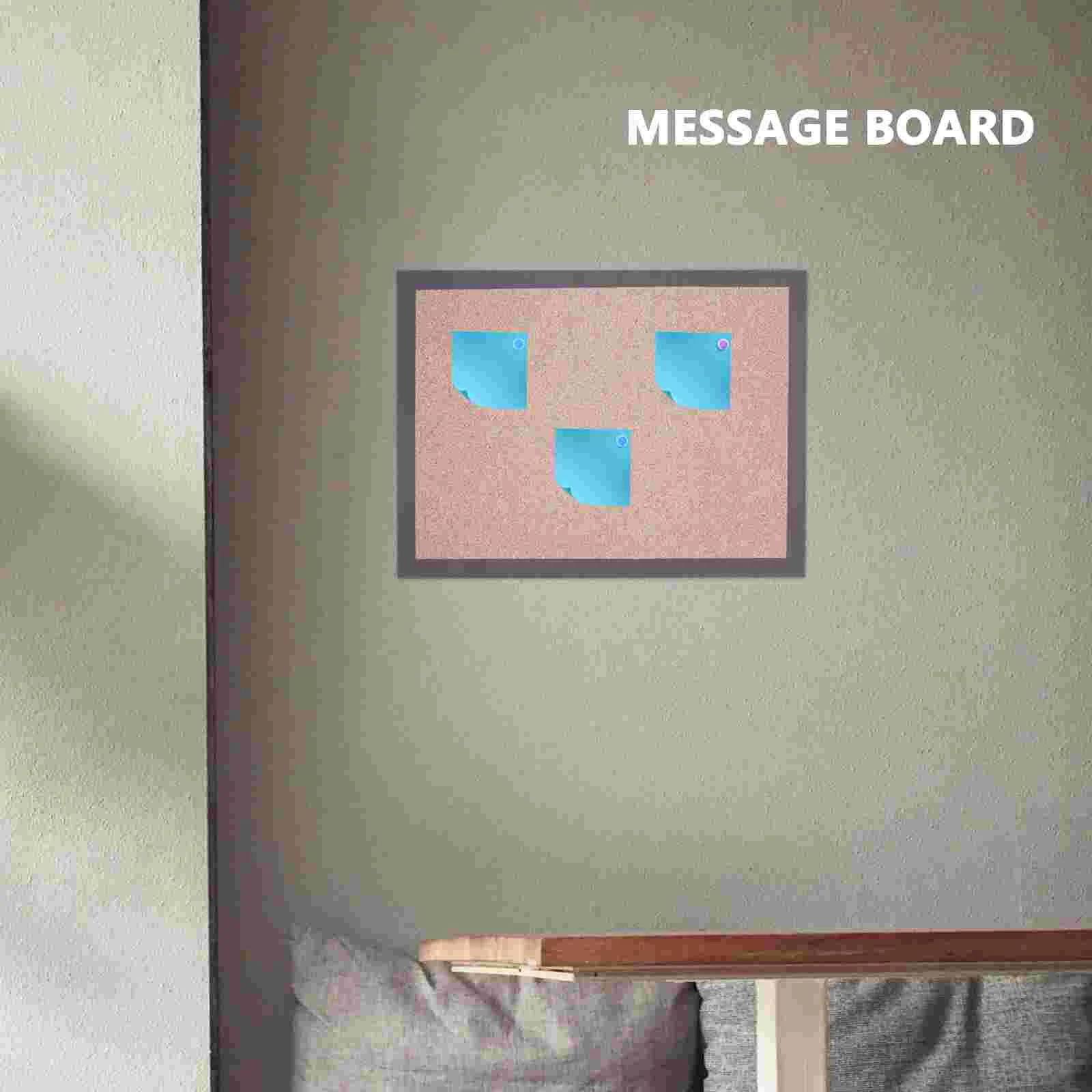 Message Board Bulletin Office Notice Boards Decorative for Black Border Rubber Rectangle