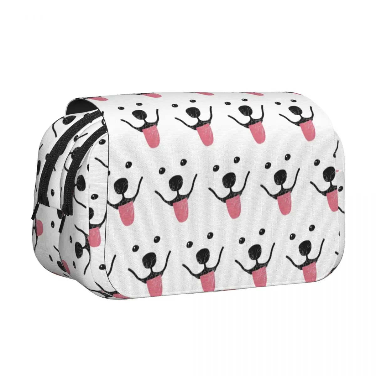 Funny Samoyed Pencil Case Pencil Pouch Hard Shell Leather Large Capacity Pen Box Pencil Bag for Studen Gifts