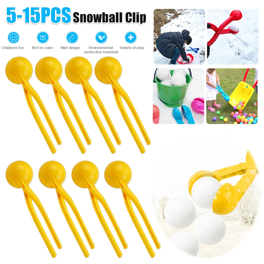 صانع كرة الثلج المستديرة للأطفال، قالب مشبك صغير من كرة الثلج، لعبة كرة الثلج على الشاطئ، لعبة كرة الثلج للأطفال في الشتاء في الهواء الطلق #1