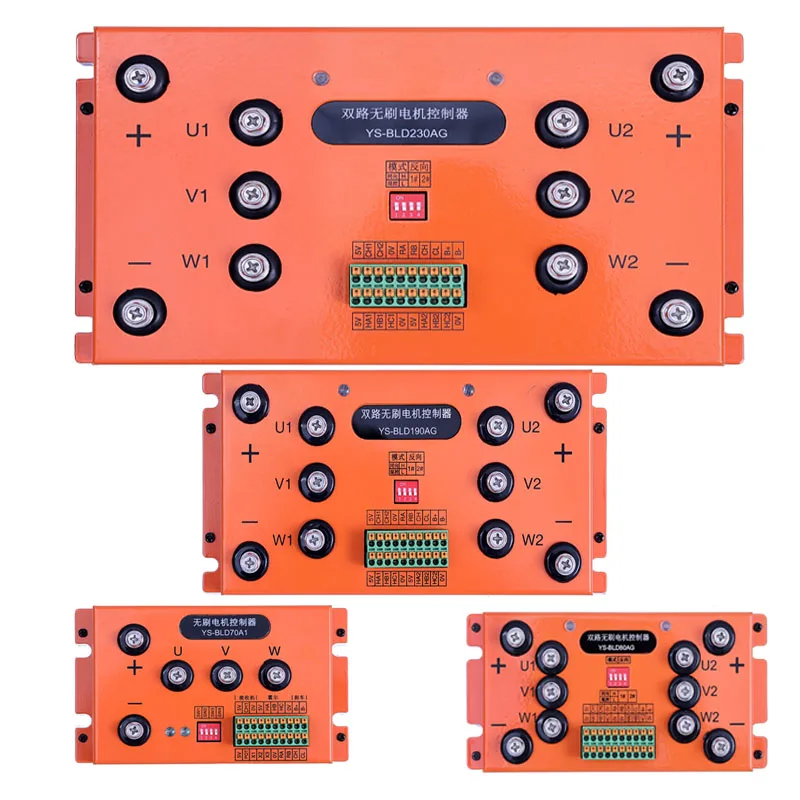 Dual-Channel Brushless Motor Controller 48VDC 1000W 1200W 2000W 3000W BLD2C1000