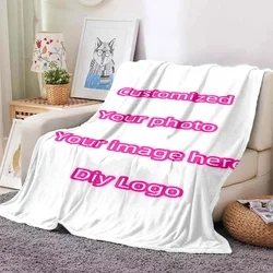 Customize Photo Logo Brand Blanket 3D Printing DIY Your Pictures Custom Soft Comfortable Blanket Home Decorate Sofa Blanket