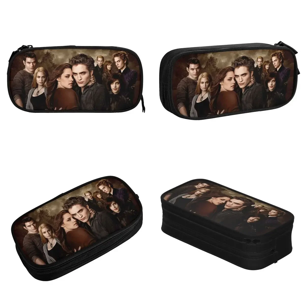 The Twilight Saga Vampire Pencil Case Movie Edward Bella Pencilcases Pen Big Capacity Bag School Supplies Zipper Stationery