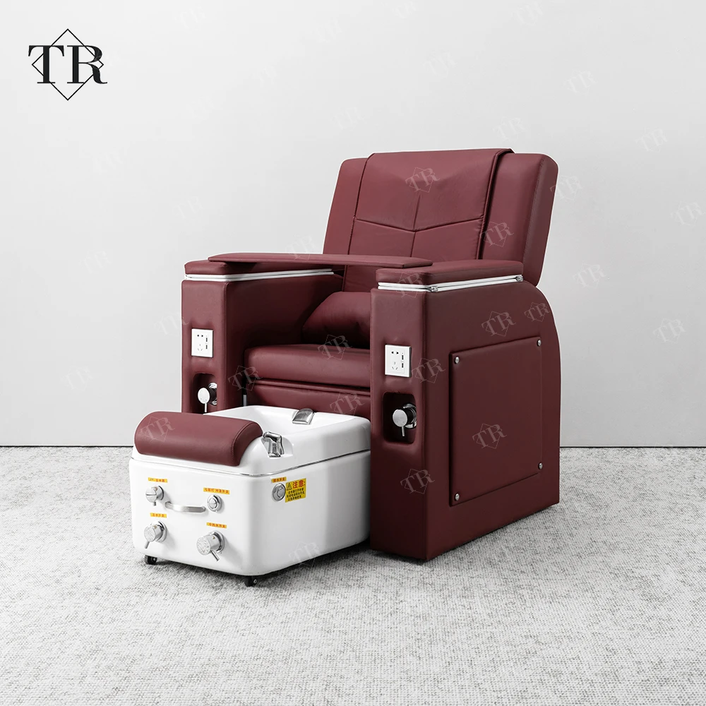Sillones de Pedicura Eléctricos 2026, Silla de Masaje para Spa de Pies sin Plomería con Mesa para Manicura, Sillón de Pedicura