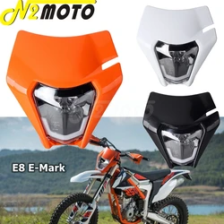 Dirt Bike MX LED Head Light For KTM 690 Enduro R EU orange FREERIDE 250 XC-W EXC EXC-F 250-500 Off Road Front Headlight 2015-21