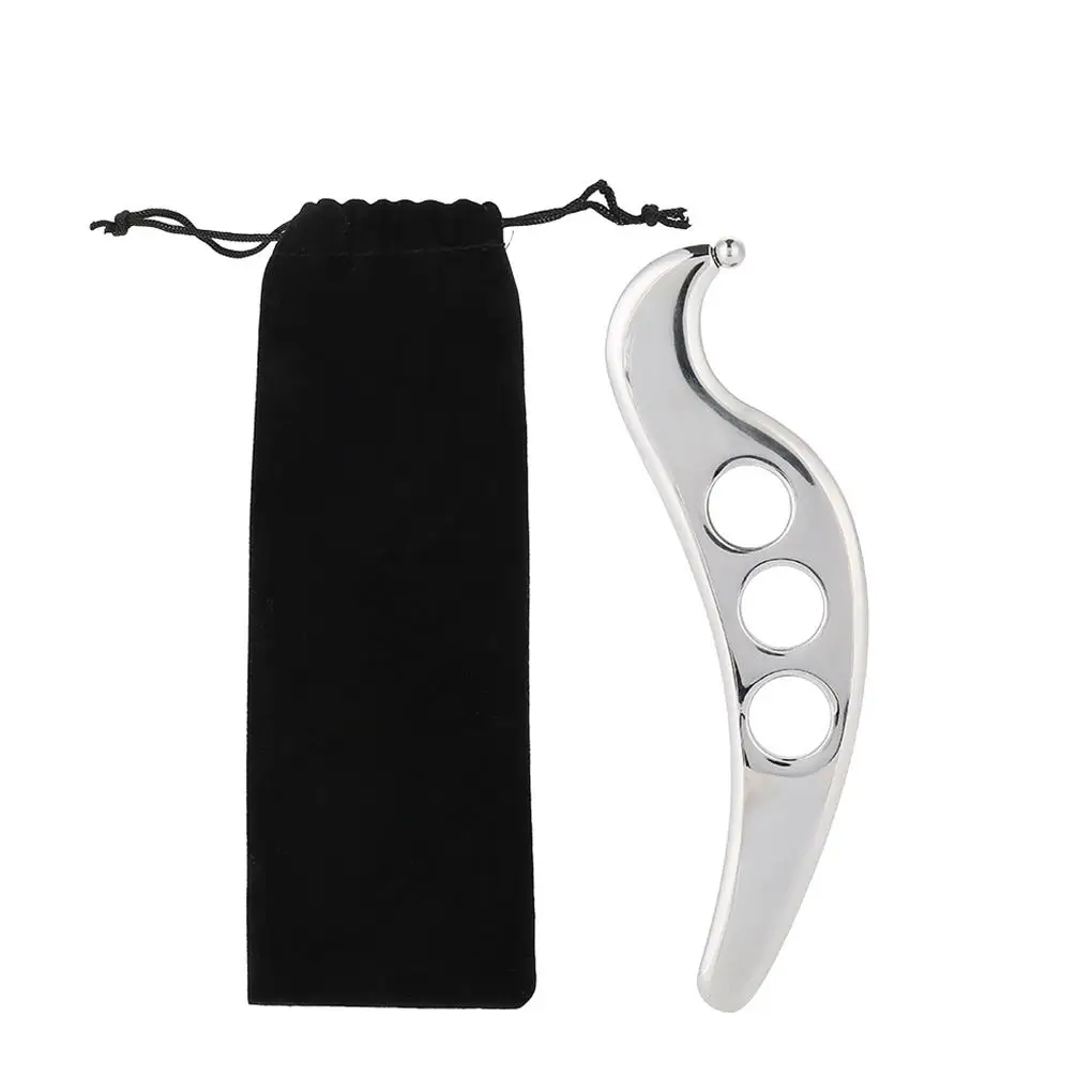 

Stainless Steel Scraping Board Low Magnetic Physiotherapy Facial Body Scrapper Massage Plate