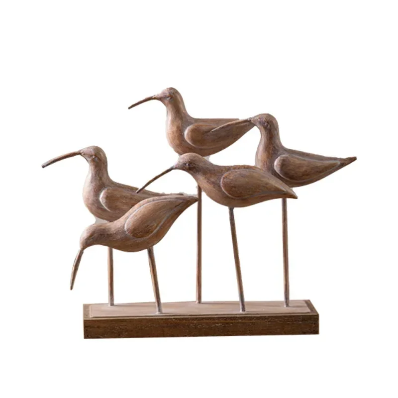American antique creativity, entrance bird ornament, tea restaurant atmosphere handicraft props
