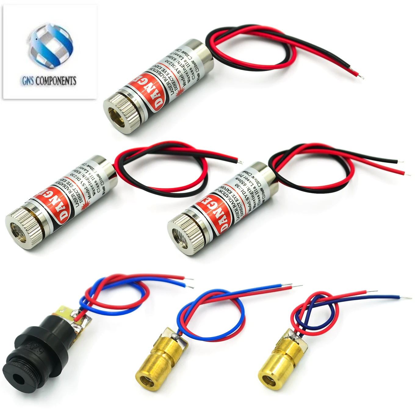 650nm 5mW Red Point / Line / Cross Laser Module Head Glass Lens Focusable Focus Adjustable Laser Diode Head Industrial Class