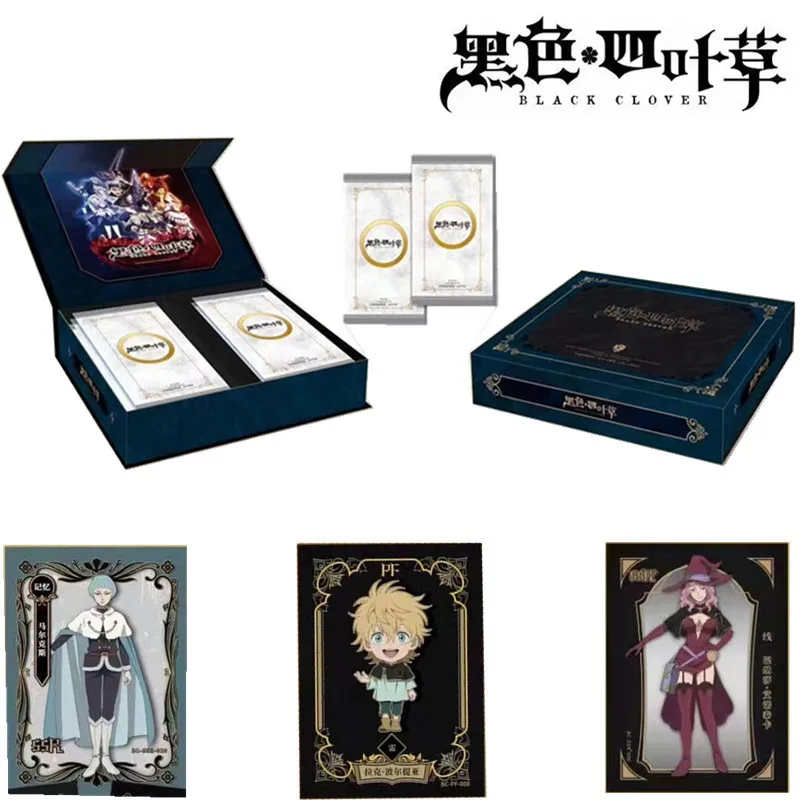 

New BLACK CLOVER Cards Collection Tcg Booster Box PacksNezuko Anime Table Playing Games Kids Toys Birthday Gift