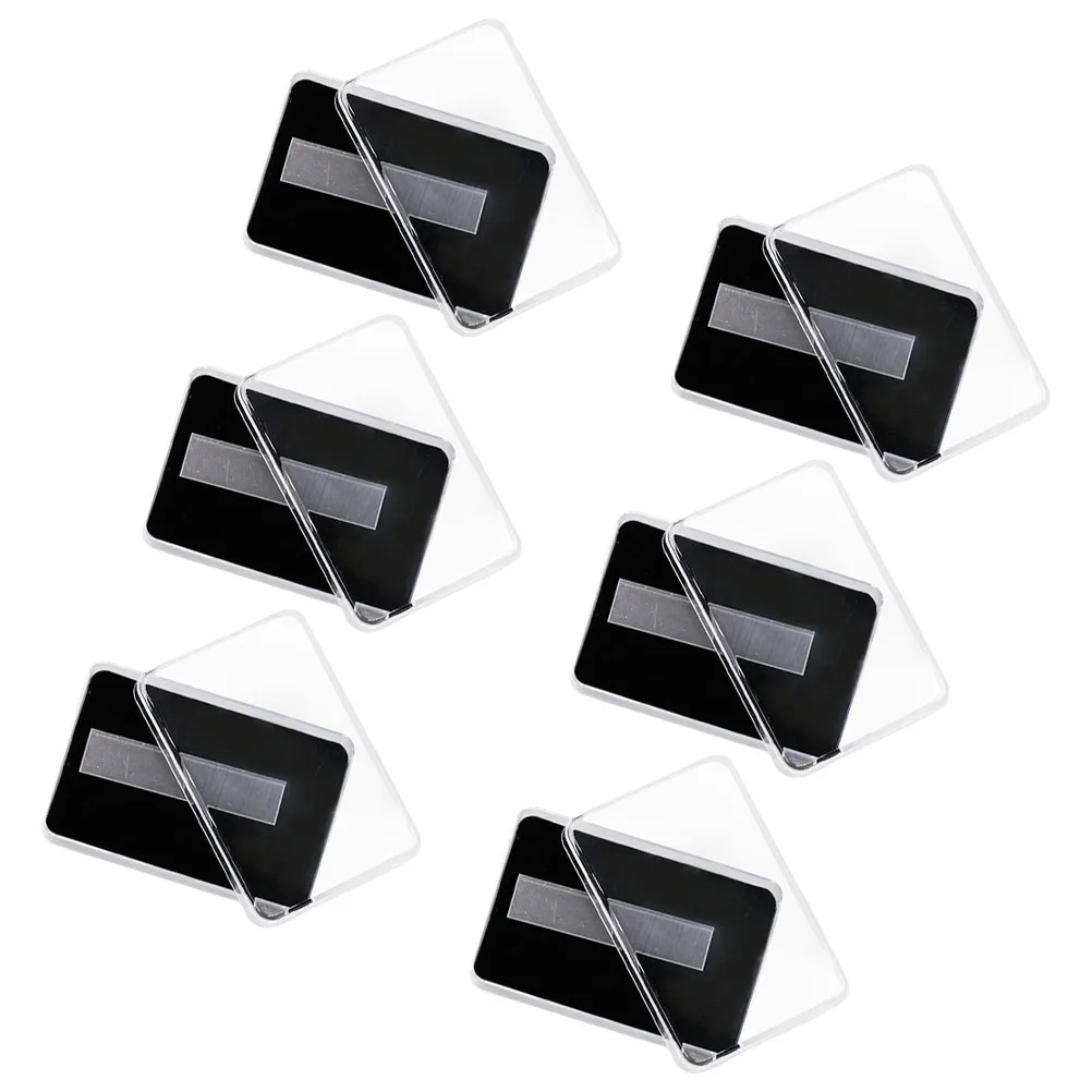 

Clear Press on Nail Storage Box Organizer Acrylic Display Sticks Tips Glue Tape Professional Portable Durable Packaging Boxes