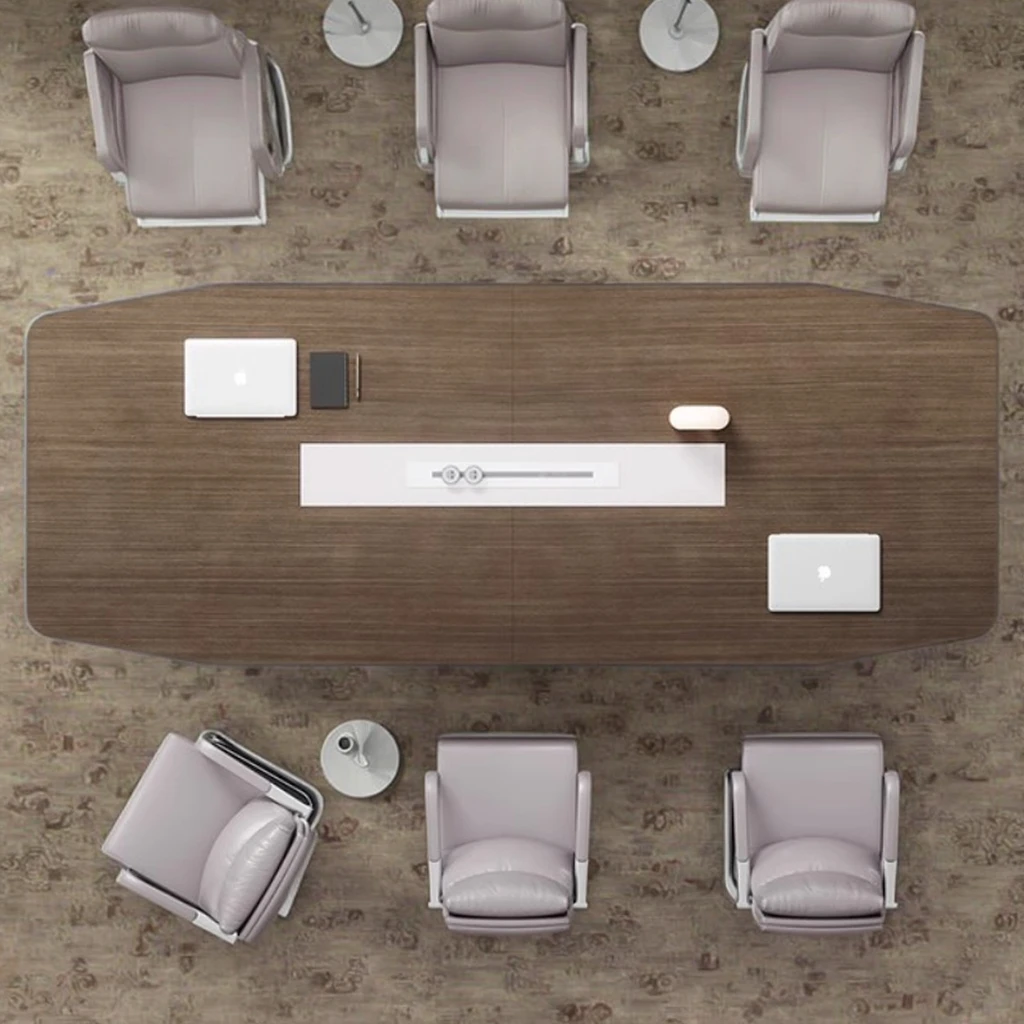 Modern Durable High Quality Wood Conference Table For Office School Meeting Room Boardroom Luxury Customizable Adjustable Hot