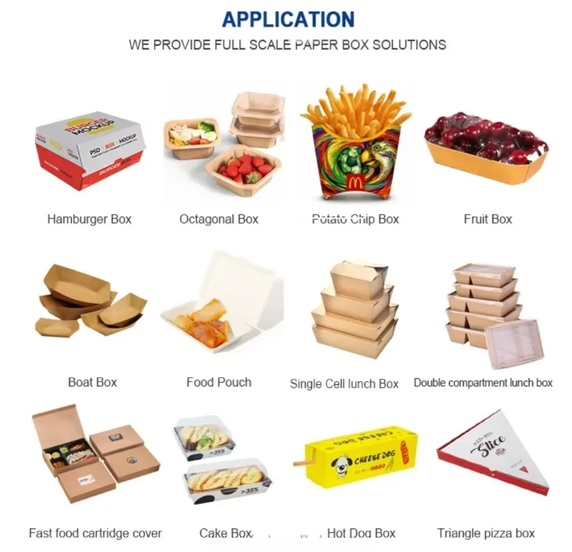 Continuous Feeding Paper Takeaway Lunch Box Equipment Burger Noodle Salad Container Manufacturing Froming Machine Customized