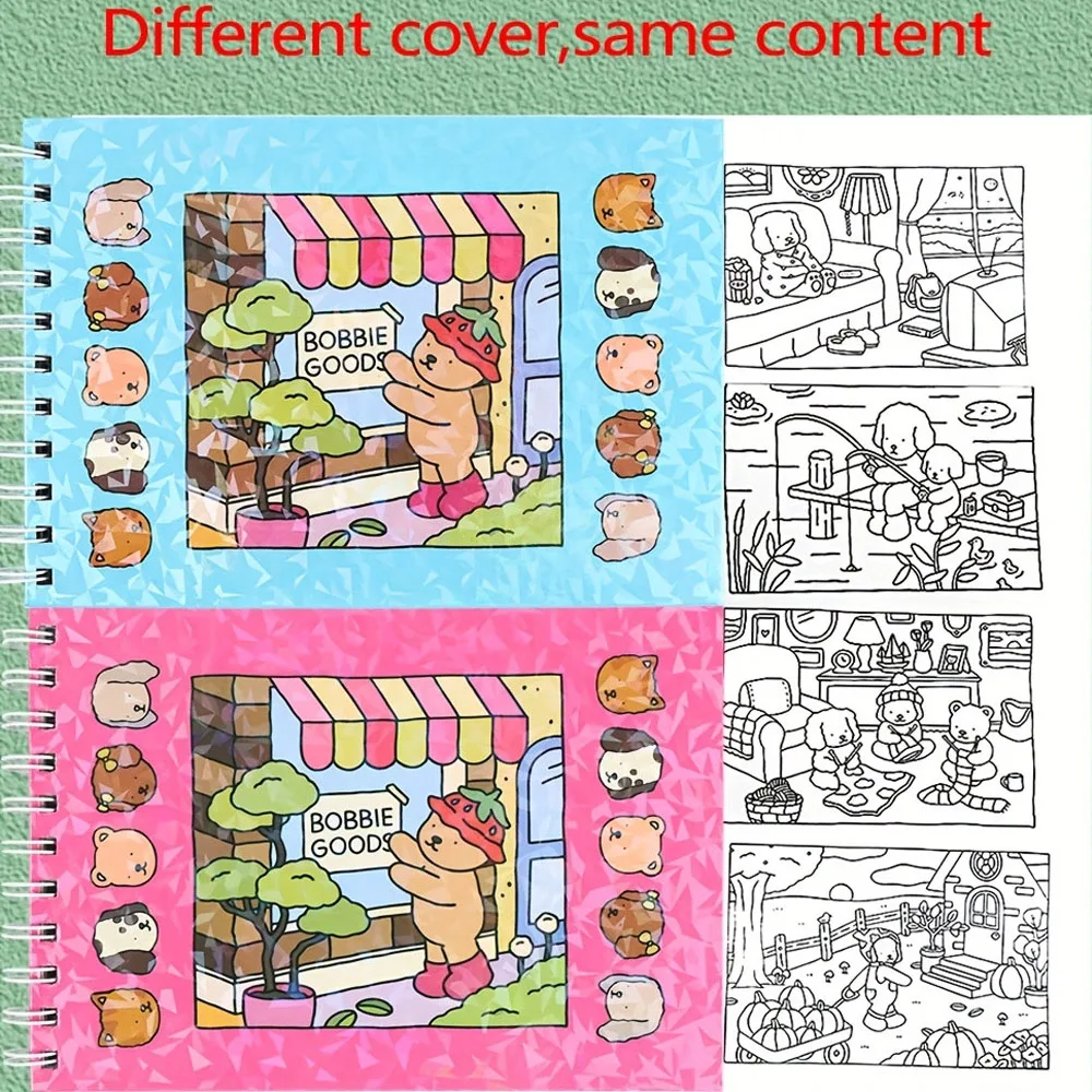 BOBBIE GOODS Coloring Book a coloring book with creative and interesting graffiti Painting Paper Drawing  Doodle Book Doodle Boo