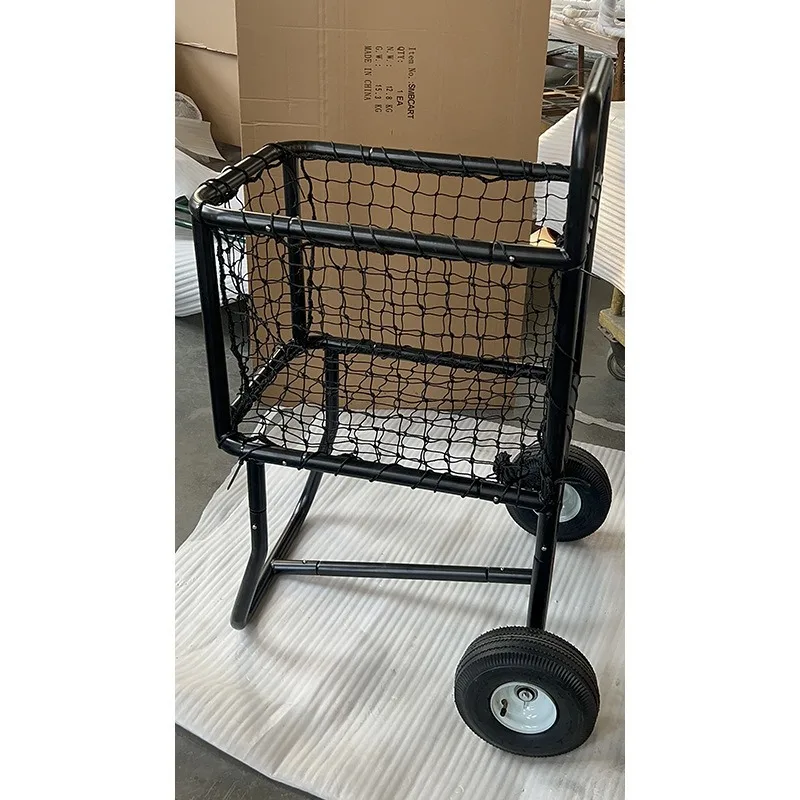 Black Tennis Cart Net Pack, Cart Pick-up Basket Net Frame Pack