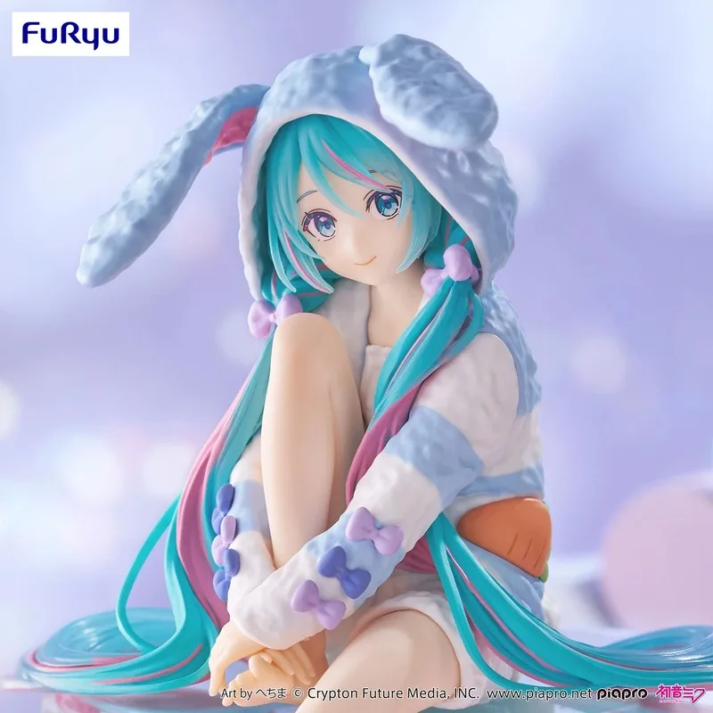 

In Stock 100% Original FuRyu VOCALOID Hatsune Miku Rabbit Ear Pajamas Ver. Anime Figures Collectible Model Toy Sculpture Gift