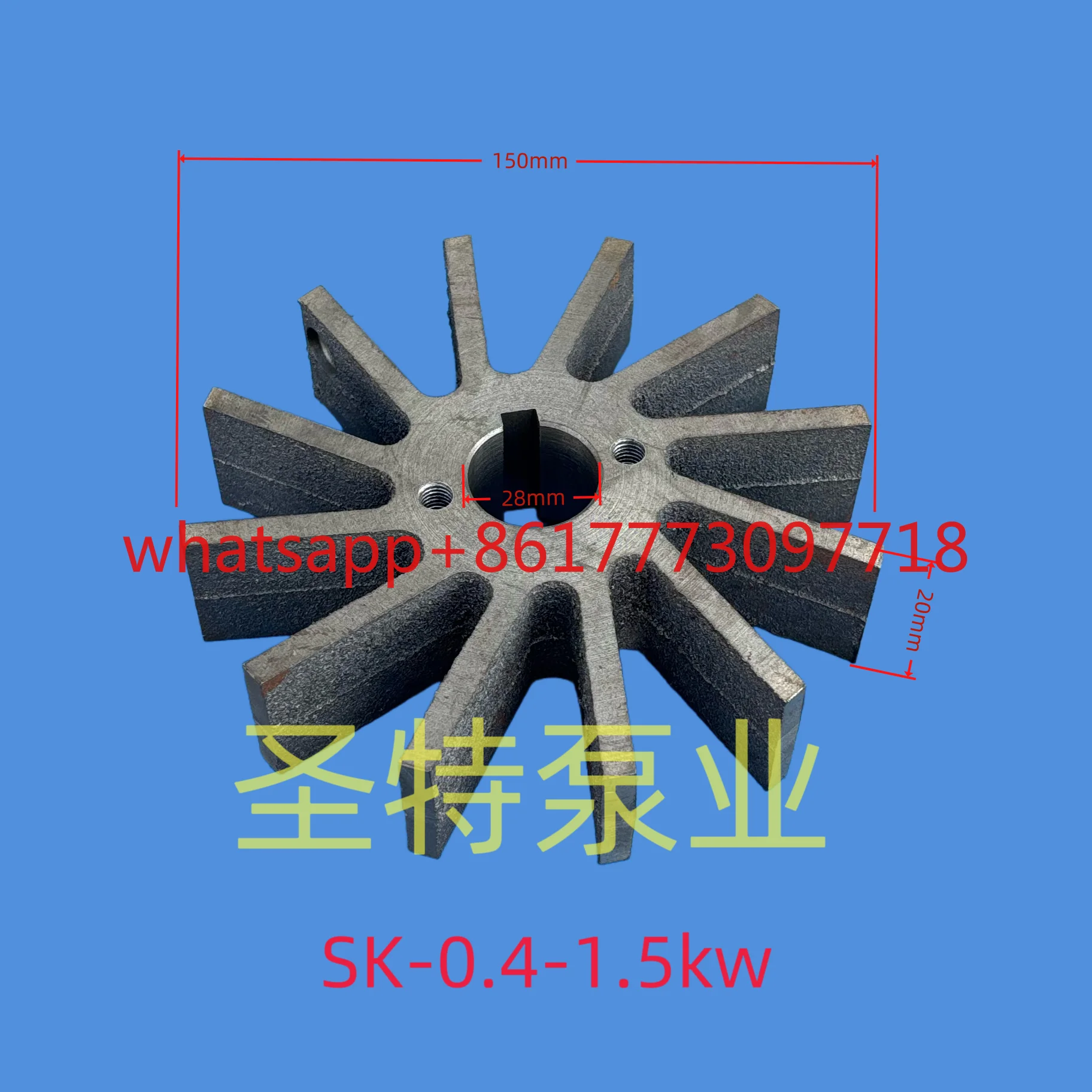 

Zibo Boshan 2BV water ring vacuum pump impeller ductile iron water ring pump full model accessories
