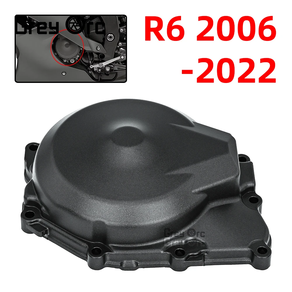 

For YAMAHA YZF-R6 YZF R6 2006-2022 2007 2008 Accessories Motorcycle Engine Hood Motor Stator Cover Crankcase Side Cover Housing