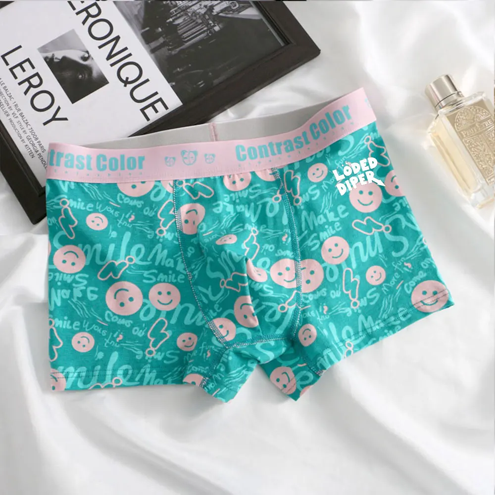 Neue Marke Dünne männer Baumwolle Unterwäsche Gedruckt Sexy U Bulge Pouch Herren Boxer Nahtlose Atmungsaktive Bequeme Unterwäsche für Männer