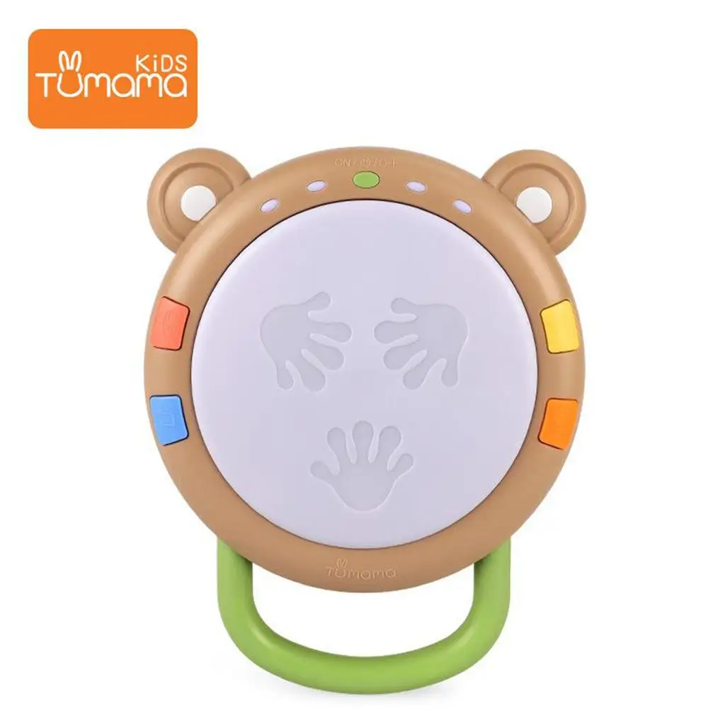 المحمولة الرضع طبلة يدوية قرع فوز أداة اللعب إيقاع الصوت