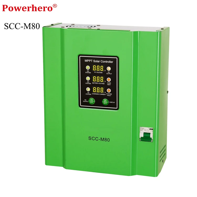 80A SCC MPPT Solar Charger Controller with battery voltage auto recongnization