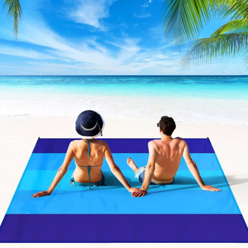 Outdoor Camping Lightweight Waterproof Beach Mat Portable Foldable Polyester Picnic Mat Sports and Entertainment Camping Mat