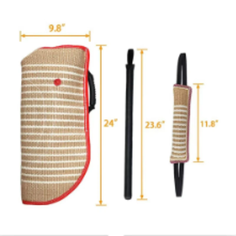 

Набор тренировочного оборудования для собак, включая защиту для рук, подушки, тренировочные палочки, профессиональное оборудование для дрессировки собак