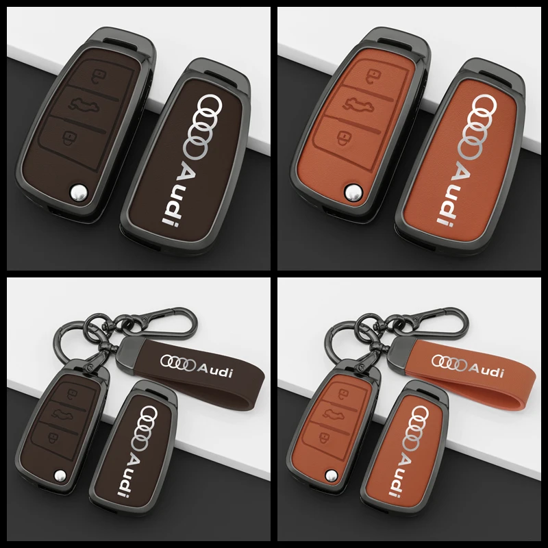 

For Audi Q4etron key cover. Model 25 of A6L, Q7, dedicated for A3, Q3, A8, A4L, shell for Q3, Q5L, buckle for A7 key bag.