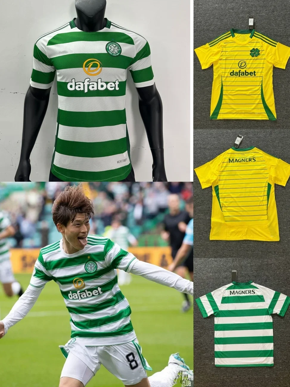 

2425 Soviet Super League Celtics Unpopular Jersey No. 8 Home and Away Furuhashi Hengwu Football Jersey Short-sleeved 3D Printing