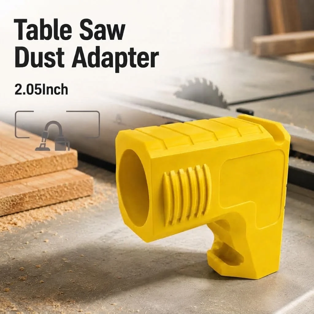 Snap‑on Desktop Sawdust Collection Adapter- Compact Sawdust Collector Port Connector for Woodworking Enthusiasts/DIY Project