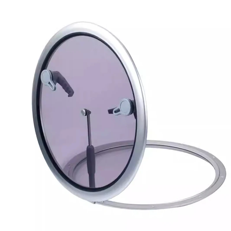 Aluminium Boat Porthole Anti-Corrosion Aluminum Frame Round Marine Window Acrylic Deck Hatch for Boat Yacht Waterproof Portlight
