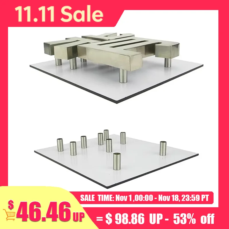 12X25/40/60mm Aluminum High Foot Support Rod Sleeve High Pole Foot Screw For Backlight Channel Letter Installation